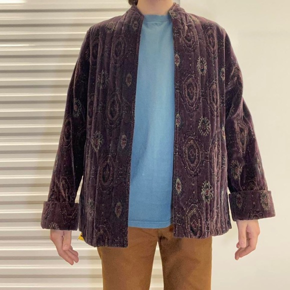Other - Vintage 70s cotton velvet overcoat, with a wizardry vibe to it. Union made in us